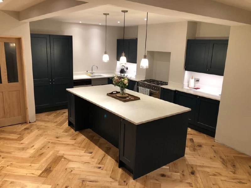 Kitchen rewire in Sheffield with LED downlights and under-cabinet lighting